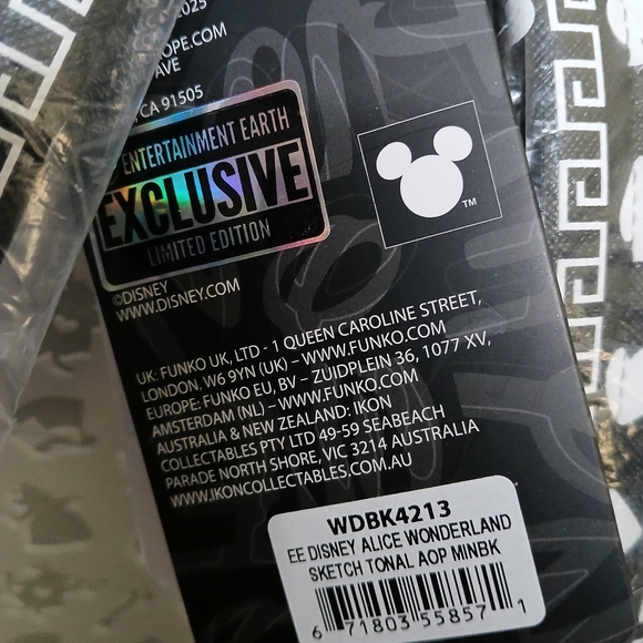 Loungefly Disney Black and White Wonderland Backpack - Picture 7 of 8